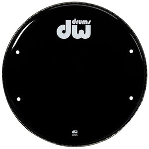 DW 16" Vented Gloss Black Bass Drum Head