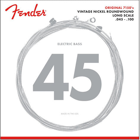 Fender .045-.100 Medium Light Long Scale Pure Nickel Electric Bass Strings