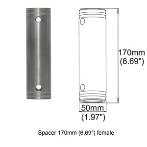 Pro X Spacer 170mm - Double Female Coupler