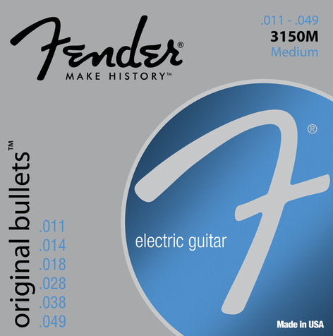 Fender 3150M Original .011-.049 Medium Gauge Electric Guitar Strings
