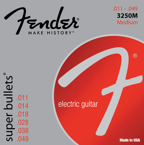 Fender 3250M .011-.049 Medium Gauge Electric Guitar Strings