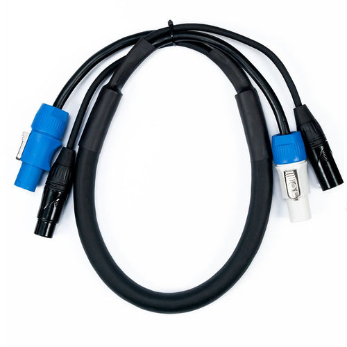 Accu-Cable 3' 3pin DMX & PowerCon Link Cable
