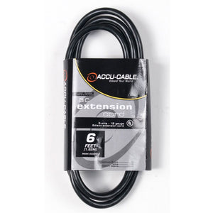 Accu-Cable 6' IEC Extension Jumper