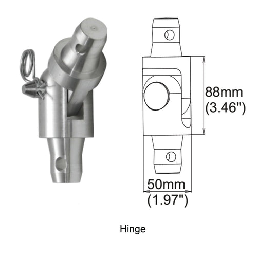 JMAZ Double Male Single Hinge (4 pack)