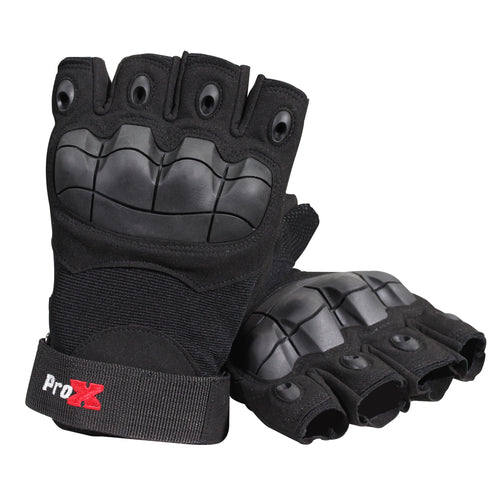Pro X X-GRIPZ Hard Knuckle Fingerless Gloves