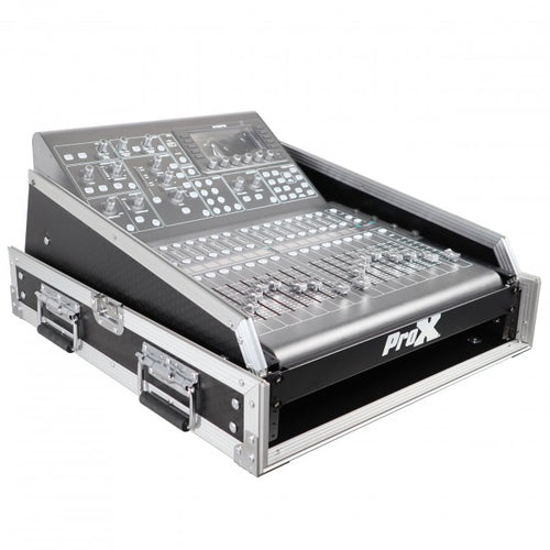 Pro X 2U Rack x 13U Top Mixer-DJ Combo Flight Case W-Laptop Shelf