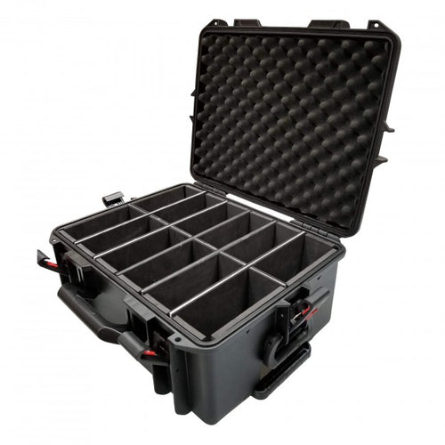 Pro X Watertight Case for 12 ApeLabs MAXI Lights W/ Extendable Handle and Wheels