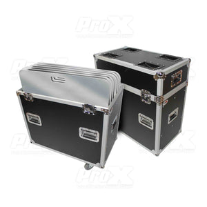 Pro X Road Case With 6x 30" x 30" Aluminum Base Plates (Package)