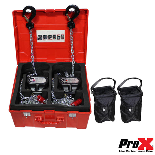 Pro X 30' 1 Ton Manual Chain Hoist - Set of 2