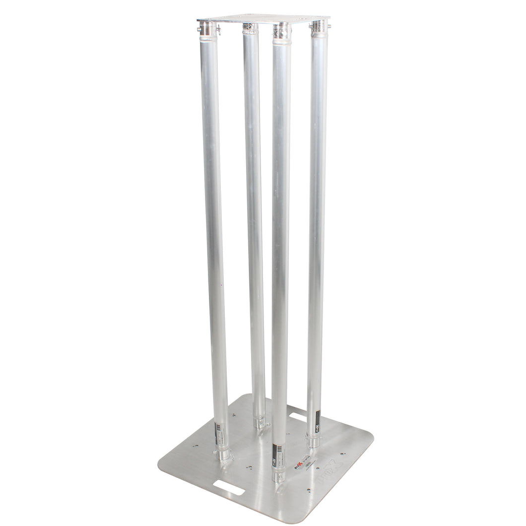 Pro X 4.92ft' Totem Package W/ Top Plate, Base Plate and Four 1M F31 Tubes W/White Scrim