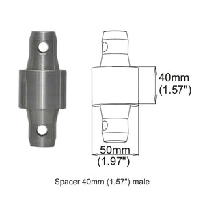 Pro X Spacer 40mm Male Coupler