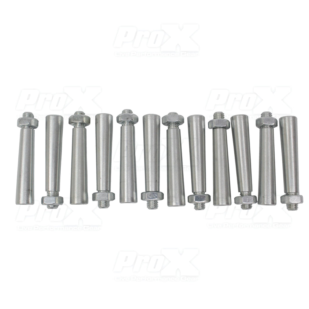 Pro X 12 Pack Tapered Shear Pin With Threaded Tip & Nut
