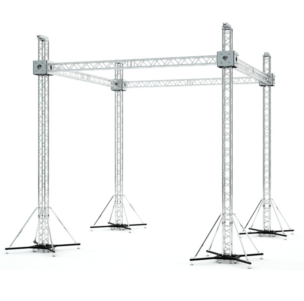 Pro X Stage Flat Roof Package W/ 4 Chain Hoists | 20'W x 20'L x 23'H