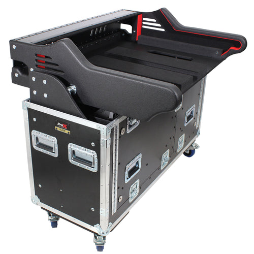 Pro X Flip-Ready Easy Retracting Case for Midas Heritage-D Console W/ Detachable Mechanism