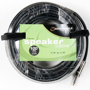 Accu-Cable 100' 1/4 to 1/4" Speaker Cable (12 Guage)