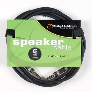 Accu-Cable 6' 1/4 to 1/4" Speaker Cable