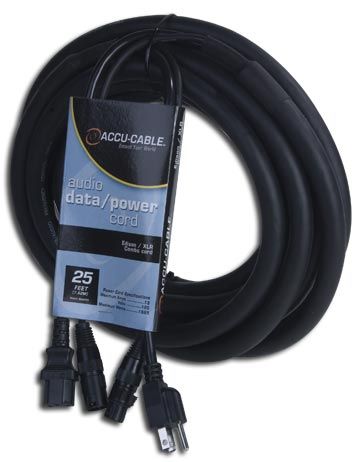 Accu-Cable 25' XLR & AC Cable