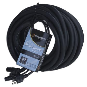 Accu-Cable 50' XLR & AC Cable